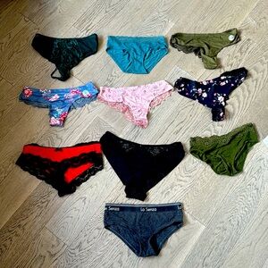 La SENZA Blue and Green Panties Intimates & Sleepwear Collection